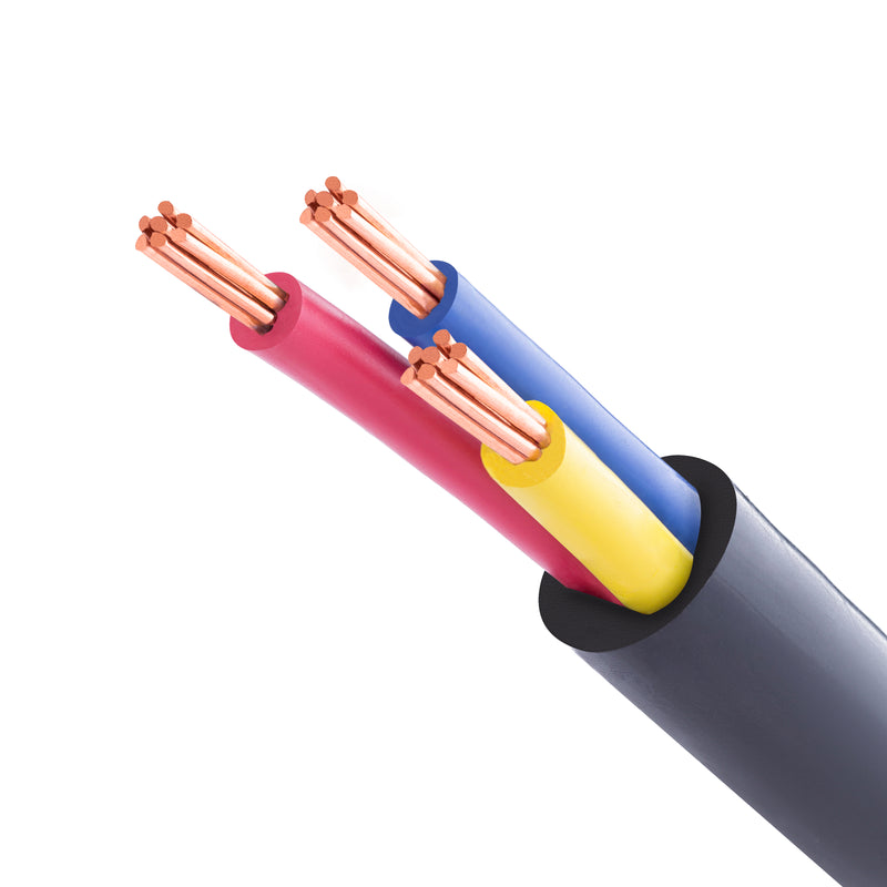 Copy 10 mm² 3 Core Dc Flexible Copper Cable - Merit e-Shop